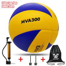 Load image into Gallery viewer, Popular volleyball, mva300, super hard fiber, brand volleyball, competition, size 5, free air pump + air needle + bag
